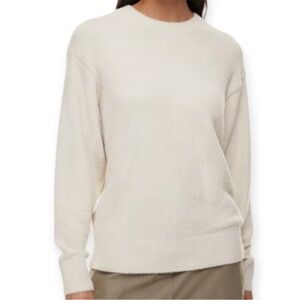 Aritzia Wilfred Free Hush Knit Meadow Sweater. Off White Ivory. Silver Burch
